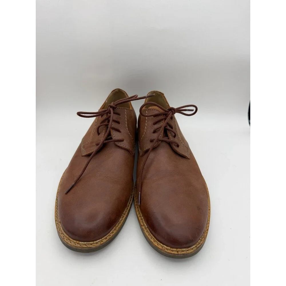 Clarks Artisan Brown Leather Derby Oxford Shoes Men's US 9.5 EU 42.5 Lace Up
